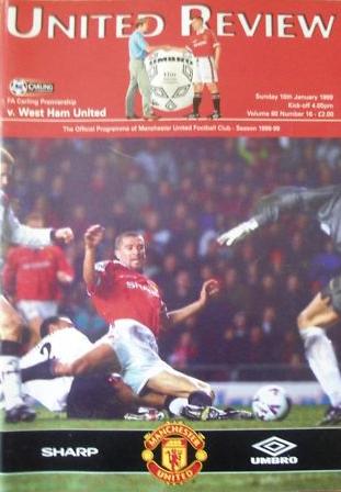 1998/99 - MAN UTD v WEST HAM